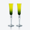 Baccarat Mille Nuits Flutissimo Flutes Moss - Set of 2